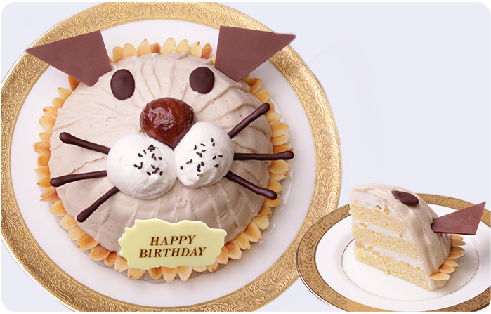 菓舗浜幸のライオンのケーキ