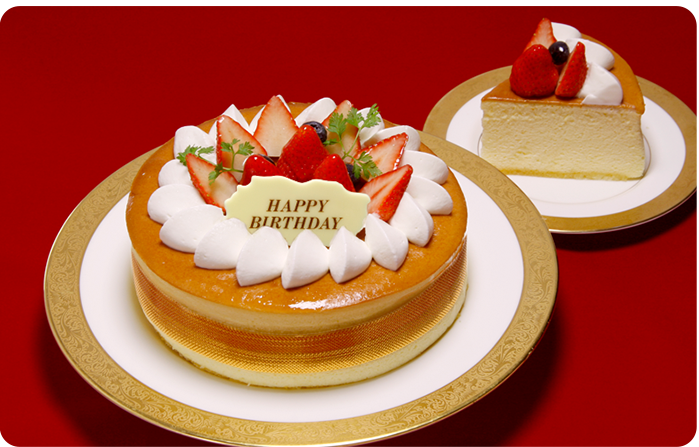 菓舗浜幸のバースデイ・チーズケーキ